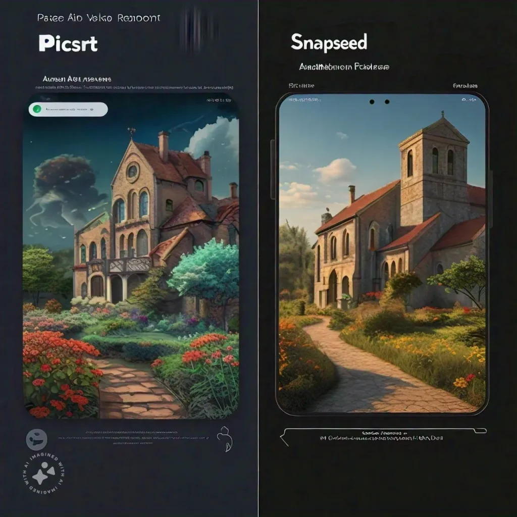 Picsart apk vs snapseed apk comparison